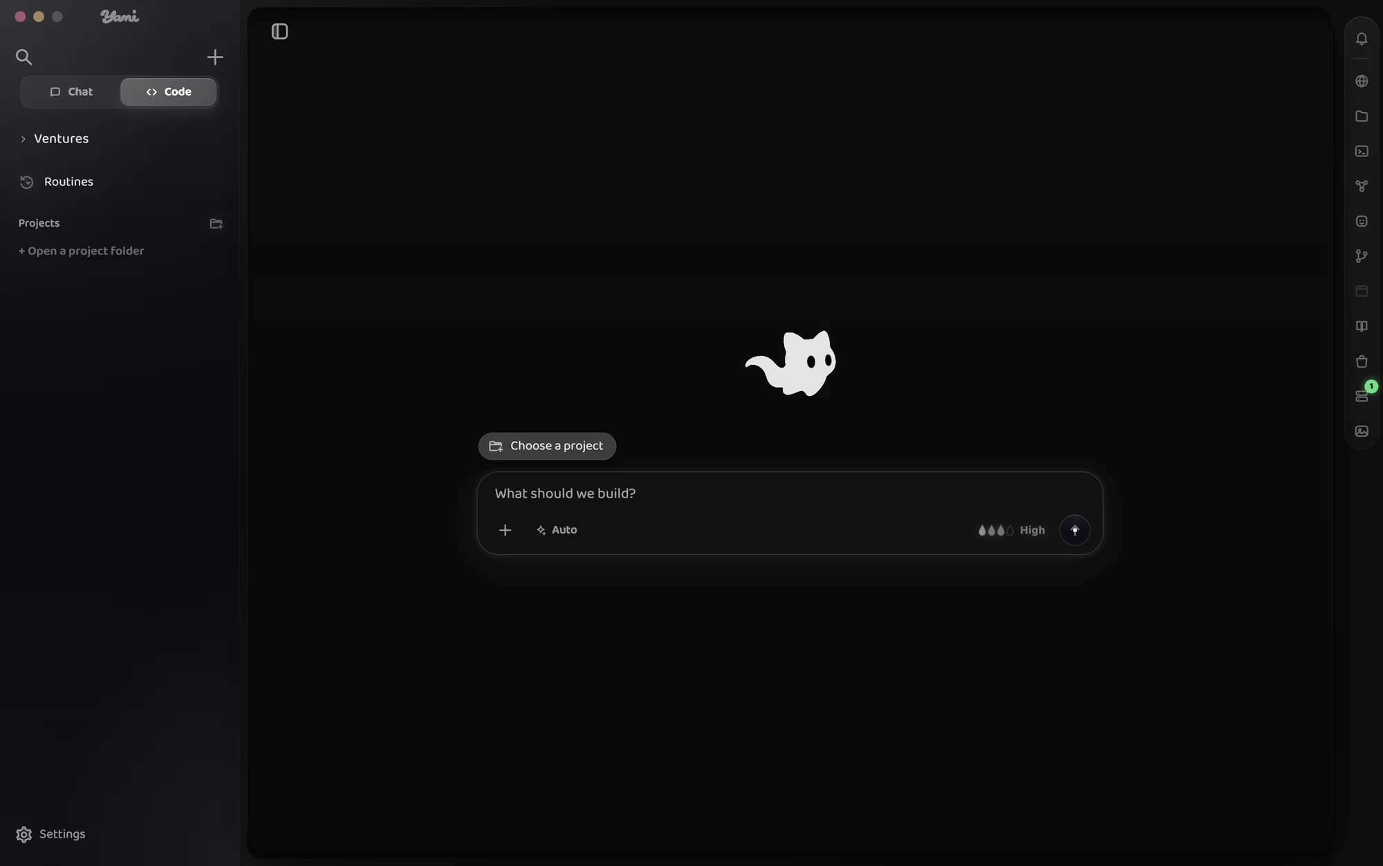 The same screen in Clean: greys only, a white cat.